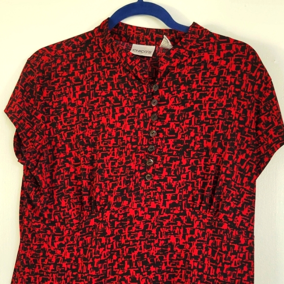 Chicos Size 2 Lightweight Separates blouse and skirt - Picture 1 of 2